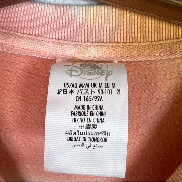 Disney Minnie Mouse Tie Dye Crop Short Sleeve Embroidered Size M - Picture 6 of 11